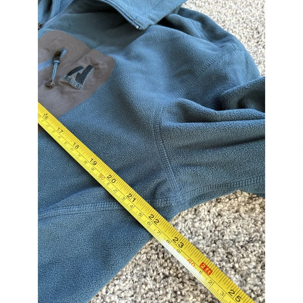 Eddie Bauer First Ascent Fleece Jacket Mens Larger 1/4‎ Zip Pullover Blue